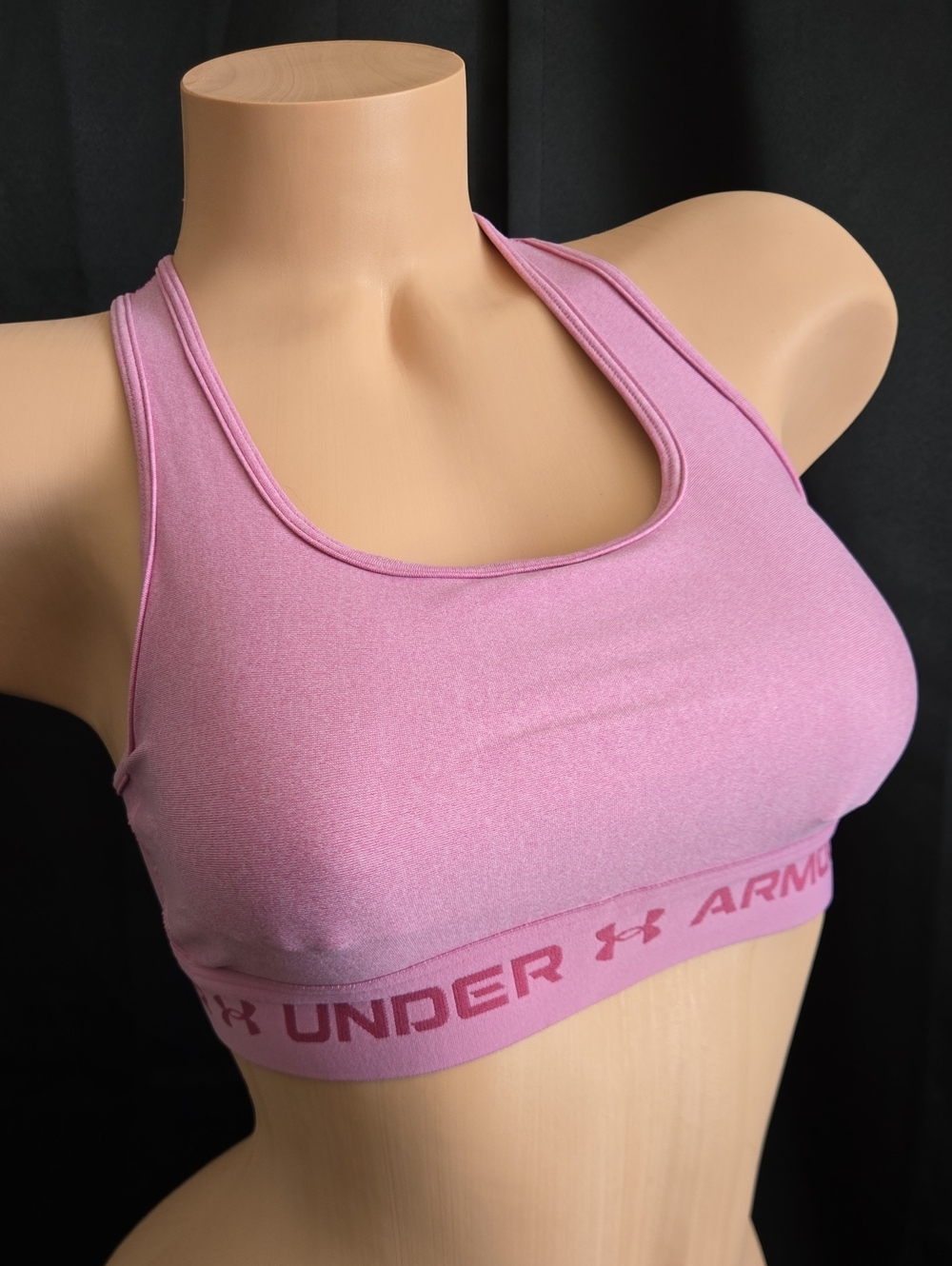 Under Armour Mauve Pink Racerback Stretch Sports Bra